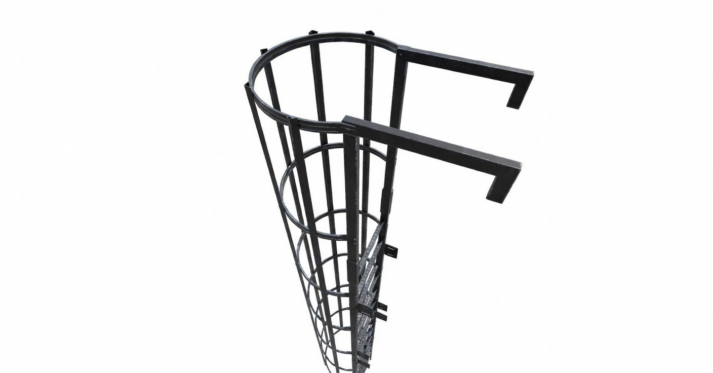 Drabina ewakuacyjna widok boczny