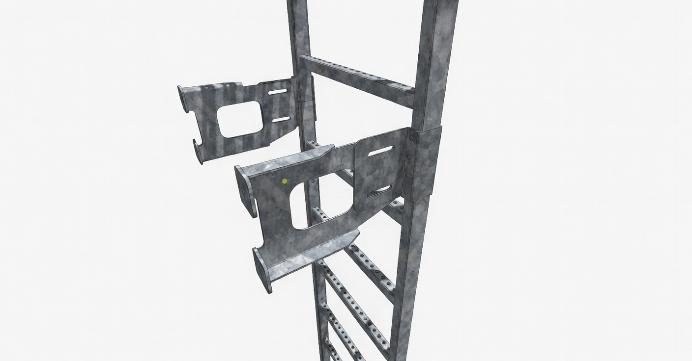 Drabina ocynkowana — wsporniki