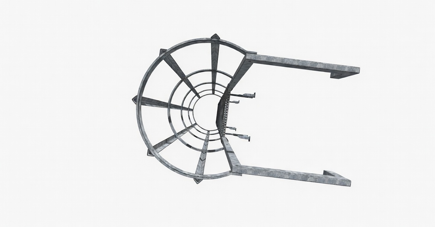 Kosz ochronny — widok z góry